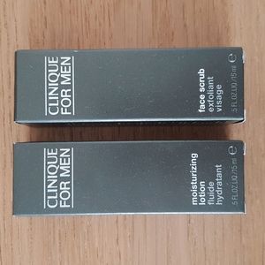 New! Clinique Men's Face Lotion & Scrub